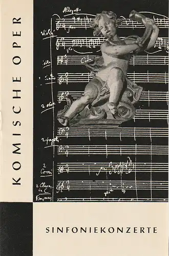 Komische Oper Berlin, Horst Seeger, Martin Vogler, Dietrich Kaufmann: Programmheft 2. SINFONIEKONZERT DES ORCHESTERS DER  KOMISCHEN OPER 20. November 1963 Spielzeit 1963 / 64. 