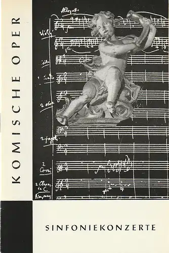 Komische Oper Berlin, Horst Seeger, Martin Vogler, Dietrich Kaufmann: Programmheft 8. SINFONIEKONZERT DES ORCHESTERS DER  KOMISCHEN OPER 28. Mai 1964 Spielzeit 1963 / 64. 