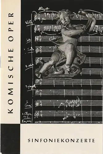 Komische Oper Berlin, Horst Seeger, Martin Vogler: Programmheft 2. SINFONIEKONZERT DES ORCHESTERS DER  KOMISCHEN OPER 4. November 1965 Gastspiel im Metropol-Theater Spielzeit 1965 / 66  in Verbinung mit den Tagen der sowjetischen Kultur. 