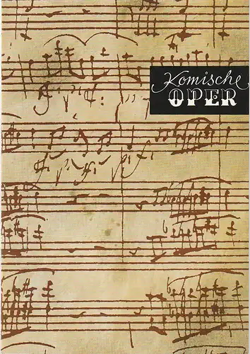 Komische Oper Berlin: Programmheft 8. SINFONIEKONZERT DES ORCHESTERS DER  KOMISCHEN OPER 24. Mai 1972 Spielzeit 1971 / 72. 