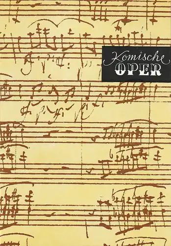 Komische Oper Berlin, G. Müller, Frank Schneider: Programmheft 8. SINFONIEKONZERT DES ORCHESTERS DER  KOMISCHEN OPER 24. April 1986 Spielzeit 1985 / 86. 