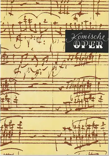 Komische Oper Berlin, Gerhard Müller, Frank Schneider, Dietrich Kaufmann: Programmheft 2. SINFONIEKONZERT DES ORCHESTERS DER  KOMISCHEN OPER 6. November 1986 Spielzeit 1986 / 87. 