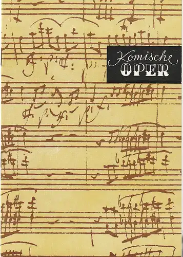 Komische Oper Berlin, Gerhard Müller, Frank Schneider, Dietrich Kaufmann, W. Reinwald: Programmheft 4. SINFONIEKONZERT DES ORCHESTERS DER  KOMISCHEN OPER 15. Februar 1990 Spielzeit 1989 / 90. 