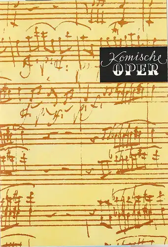 Komische Oper Berlin, Gerhard Müller, Konstantin Münz, Dietrich Kaufmann: Programmheft BENEFIZ-KONZERT zum Wiederaufbau der Neuen Synagoge Berlin als Centrum Judaicum 18. November 1990  Spielzeit 1990 / 91. 