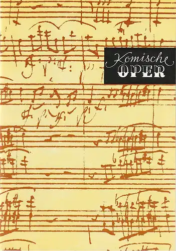 Komische Oper Berlin, Gerhard Müller, Frank Schneider, Dietrich Kaufmann: Programmheft 4. SINFONIEKONZERT DES ORCHESTERS DER  KOMISCHEN OPER 24. Januar 1991 Spielzeit 1990 / 91. 