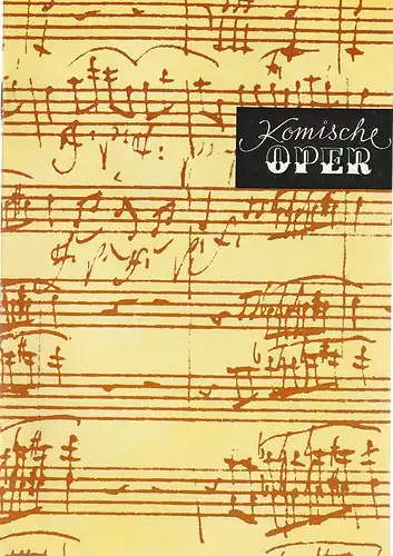 Komische Oper Berlin, Gerhard Müller, Frank Schneider, Dietrich Kaufmann: Programmheft 5. SINFONIEKONZERT DES ORCHESTERS DER  KOMISCHEN OPER 28. Februar 1991 Spielzeit 1990 / 91. 