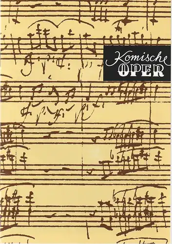 Komische Oper Berlin, Albert Kost,  Gerhard Müller: Programmheft 5. SINFONIEKONZERT DES ORCHESTERS DER  KOMISCHEN OPER 16. Februar 1995 Spielzeit 1994 / 95. 