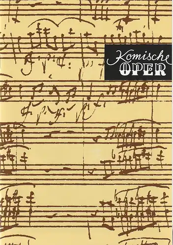 Komische Oper Berlin, Albert Kost,  Gerhard Müller, Dietrich Kaufmann: Programmheft 7. SINFONIEKONZERT DES ORCHESTERS DER  KOMISCHEN OPER 11. Mail 1995 Spielzeit 1994 / 95. 