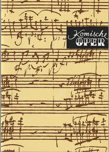 Komische Oper Berlin,  Albert Kost,  Joachim Großkreutz: Programmheft 2. SINFONIEKONZERT DES ORCHESTERS DER  KOMISCHEN OPER 26. Oktober 1995 Spielzeit 1995 / 96. 