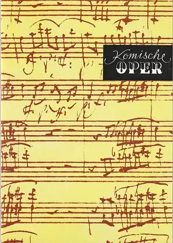 Komische Oper Berlin, Eginhard Röhlig: Programmheft 2. SINFONIEKONZERT DES ORCHESTERS DER  KOMISCHEN OPER 23. November 1980 zu Ehren der Großen Sozialistischen Oktoberrevolution Spielzeit 1980 / 81. 