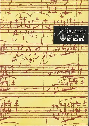 Komische Oper Berlin, Stephan Stampor, Dietrich Kaufmann: Programmheft KONZERT DER HOCHSCHULE FÜR MUSIK HANNS EISLER 2. Dezember 1983 Spielzeit  1983 / 84. 