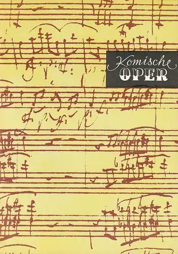 Komische Oper Berlin,  Stephan Stampor, Frank Schneider, Dietrich Kaufmann: Programmheft WEIHNACHTSKONZERT CAMERATA MUSICA 23. Dezember 1983 Spielzeit 1983 / 84. 