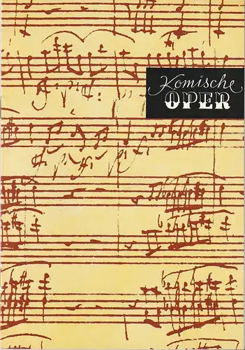 Komische Oper Berlin, Gerhard Müller, Frank Schneider, Dietrich Kaufmann: Programmheft 7. SINFONIEKONZERT DES ORCHESTERS DER  KOMISCHEN OPER 3. Mai 1984 Spielzeit 1983 / 84. 