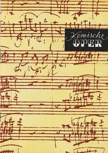 Komische Oper Berlin, Gerhard Müller, Frank Schneider, Dietrich Kaufmann: Programmheft 5. SINFONIEKONZERT DES ORCHESTERS DER  KOMISCHEN OPER 28. Februar 1985 Spielzeit 1984  / 85  Bach-Händel-Tage der Komischen Oper. 