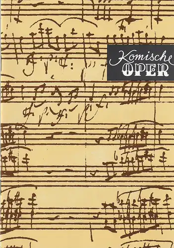 Komische Oper Berlin, Gerhard Müller: Programmheft 6. SINFONIEKONZERT 24. März 1994 Spielzeit 1993 / 94. 