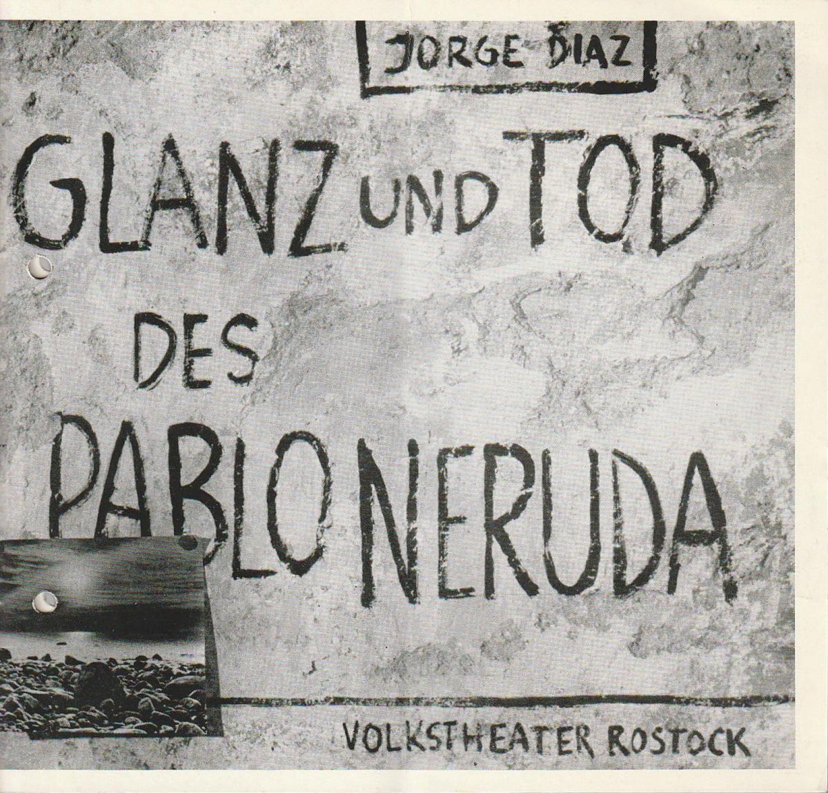 Volkstheater Rostock DDR, Hanns Anselm Perten, Eva Zapff, Wolfgang Holz