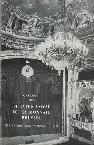 Deutsche Oper Berlin: Programmheft Giuseppe Verdi LA TRAVIATA 29. Oktober 1963 Gastspiel Theatre Royal Brüssel. 