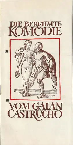 Städtische Bühnen Erfurt, Bodo Witte: Programmheft Lope de Vega DIE BERÜHMTE KOMÖDIE VOM GALAN CASTRUCHO Premiere 29. Juni 1978 Spielzeit 1977 / 78 Heft 14. 