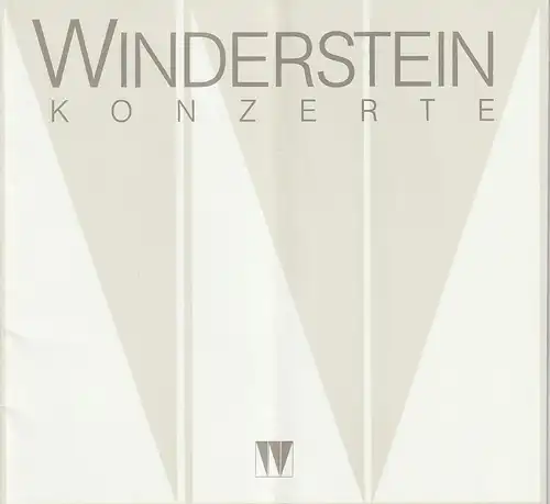 Concerto Winderstein, München: Programmheft WINDERSTEIN KONZERTE ANATOL UGORSKI 11. November 1997 Herkulessaal. 