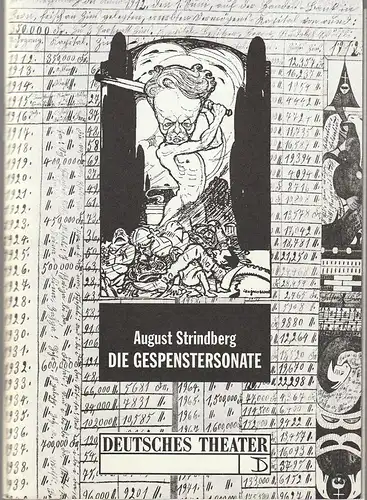 Deutsches Theater und Kammerspiele Berlin, Thomas Langhoff, Hans Nadolny, Heinz Rohloff: Programmheft August Strindberg DIE GESPENSTERSONATE Premiere 1. Oktober 1993 Spielzeit 1993 / 94. 