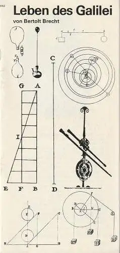 Berliner Ensemble, Ruth Berghaus, Manfred Hocke, Karl-Heinz Drescher: Programmheft Bertolt Brecht LEBEN DES GALILEI. 