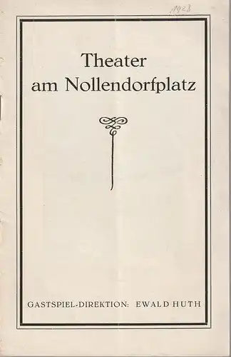 Theater am Nollendorfplatz, Gastspiel-Direktion Ewald Huth: Programmheft SCHWARZWALDMÄDEL Operette in 3 Akten von August Neidhart. 