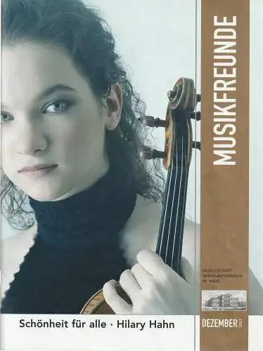 Gesellschaft der Musikfreunde Wien, Thomas Angyan, Joachim Reiber: MUSIKFREUNDE DEZEMBER 2002. 