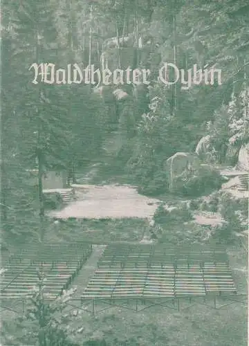 Stadttheater Zittau, Georg Wambach: Programmheft Eugen D'Albert TIEFLAND Waldtheater Oybin - Waldbühne Johnsdorf Sommerspielzeit 1955. 