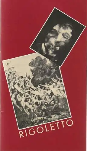 Oper der Stadt Köln, Michael Hampe, Angelus Seipt, Andreas Schiller: Programmheft Giuseppe Verdi RIGOLETTO Premiere 20. September 1987 Spielzeit 1987 / 88. 