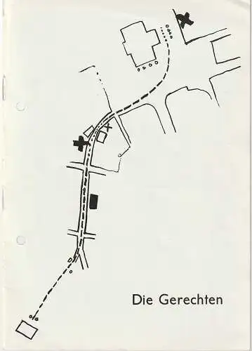 Landesbühne Wilhelmshaven, Rudolf Stromberg, Ehrhardt Reinicke: Programmheft Albert Camus DIE GERECHTEN Spielzeit 1964-65/12 Spielzeit 1965-66/5. 