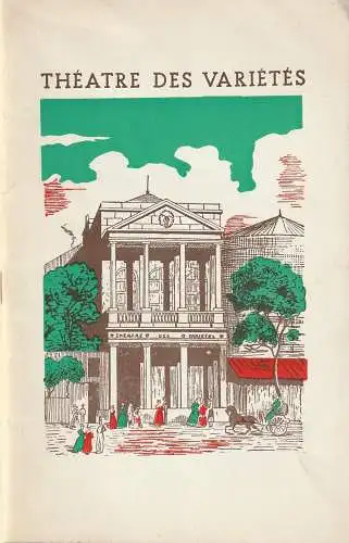 Theatre des Varietes, Denis et Marcel Maurey: Programmheft Robert Dhery LA GROSSE VALSE Saison 1962 - 1963. 