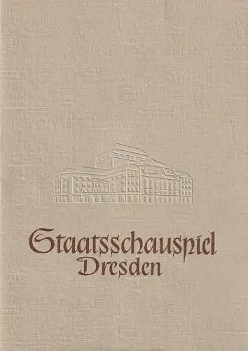 Staatsschauspiel Dresden, Heinrich Allmeroth, Heinz Pietzsch: Programmheft Bertolt Brecht DAS LEBEN DES GALILEI Spielzeit 1956 / 57 Heft 4. 