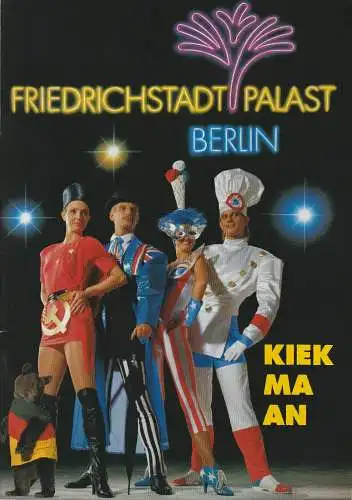 Friedrichstadtpalast Berlin, Flaskamp: Programmheft KIEK MA AN September 1990. 