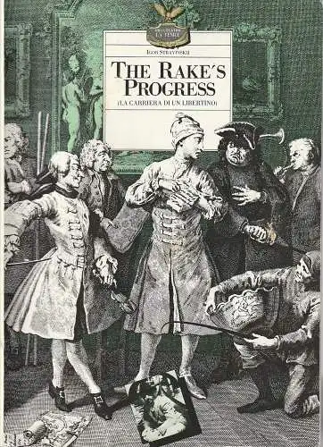 GranTeatro La Fenice, Lamberto Trezzini: Programmheft Igor Stravinskij THE RAKE'S PROGRESS  Gran Teatro La Fenice Vendig 1986 ( La Carriera di un Libertino ). 