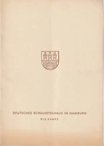 Deutsches Schauspielhaus in Hamburg, Die Rampe, Gustaf Gründgens, Günther Penzoldt, Heinz Knorr: Programmheft Bernard Shaw HELDEN 15. Juni 1957 Spielzeit 1956 / 57 Heft 12. 