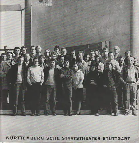 Württembergische Staatstheater Stuttgart, Jörg Wehmeier, Peter Slavik, Gerd leo Kuck, Helmut Postel: Programmheft Wlliam Shakespeare HAMLET Premiere 31. Mai 1972 Kleines Haus Spielzeit 1971 / 72 Heft 10. 