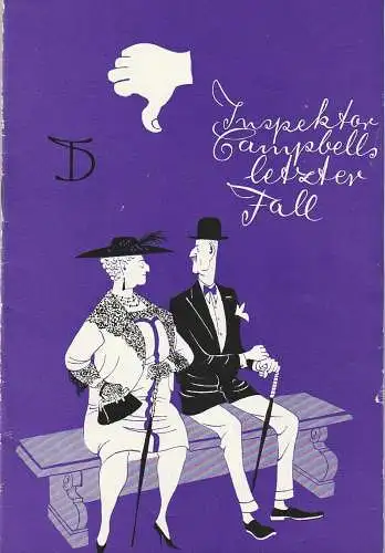 Deutsches Theater Berlin, Wolfgang Langhoff, Karl-Heinz Schmidt, Werner Klemke: Programmheft Saul O'Hara INSPEKTOR CAMPBELLS LETZTER FALL Spielzeit 1962 / 63 Heft 4. 