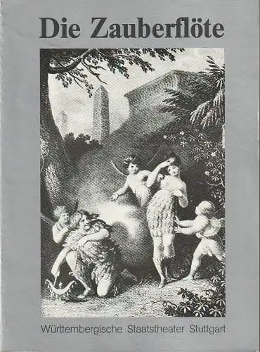 Staatstheater Stuttgart, Klaus-Peter Kehr: Programmheft Wolfgang Amadeus Mozart DIE ZAUBERFLÖTE Premiere 10. März 1978. 