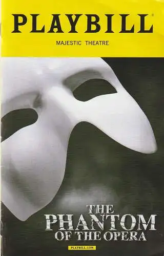 PLAYBILL November 2017, Cameron Mackintosh, The Really Useful Theatre Company: Programmheft THE PHANTOM OF THE OPERA Majestic Theatre. 