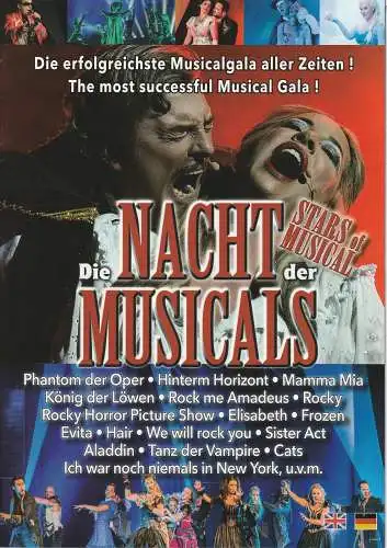 Pura Vida Theater- und Musical GmbH, ASA Event: Programmheft DIE NACHT DER MUSICALS. 