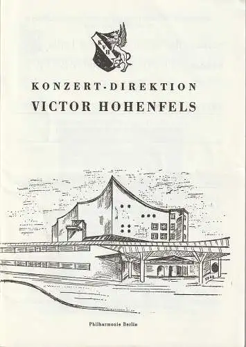 Konzert - Direktion Victor Hohenfels: Programmheft 2. TSCHAIKOWSKY KONZERT TSCHAIKOWSKY - ZYKLUS 1. Februar 1980 Philharmonie Berlin. 