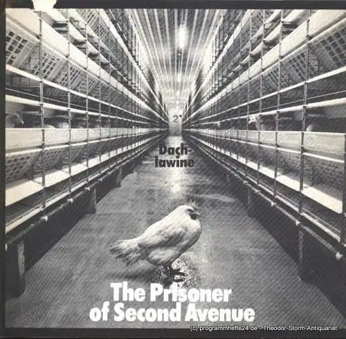 Thalia Theater, Boy Gobert: Programmheft Dachlawine ( The Prisoner of Seconf Avennue ) von Neil Simon. Deutsche Erstaufführung. Spielzeit 1972/73 Heft 10 (18). 