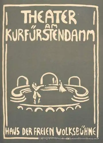 Theater am Kurfürstendamm. Haus der Freien Volksbühne. Dr. Siegfried Nestriepke und Oscar Fritz Schuh: Programmheft Fast ein Poet. Schauspiel in vier Akten von Eugene O'Neill. Ab 15. April 1958 (18). 