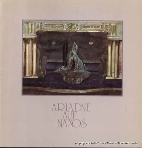 Hamburgische Staatsoper, Christoph von Dohnanyi, Dannenberg Peter: Programmheft Richard Strauss ARIADNE AUF NAXOS Premiere 7. Oktober 1979 (18). 
