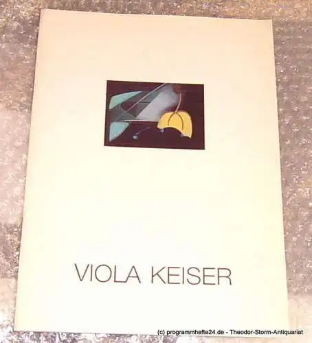 Keiser Viola, Jensch M., Keiser T: Viola Keiser. Oldenburger Kunstverein Kleines Augusteum 29.03. - 26.4. 1987 (18). 