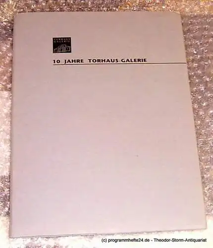 BBK, Torhaus Galerie: 7 Raum - Installationen. Ausstellung zum 10jährigen Jubiläum der Torhaus-Galerie des BBK 12. September - 10. Oktober 1993. 10 Jahre Torhaus - Galerie (18). 