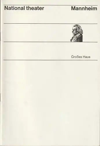 Nationaltheater Mannheim, Ernst Dietz, Peter Mertz, Hedda Kage: Programmheft Giuseppe Verdi MACBETH 14. Februar 1970 Spielzeit 1969 / 70 (18). 