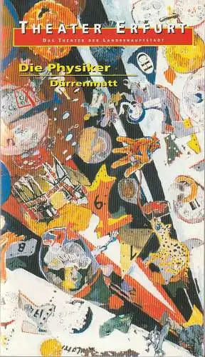 Theater Erfurt, Dietrich Taube, Klaus Gronau: Programmheft Friedrich Dürrenmatt DIE PHYSIKER Premiere 27. Oktober 2001 Spielzeit 2001 / 2002 (18). 