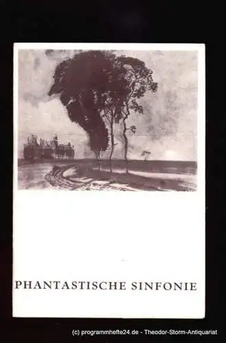 Komische Oper Berlin, Seeger Horst: Programmheft Ballettabend Phantastische Sinfonie. Sonnabend 11. Januar 1969 (18). 