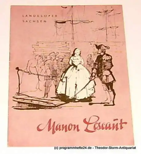 Landesoper Sachsen: Programmheft Giacomo Puccini Manon Lescaut 1953 (18). 